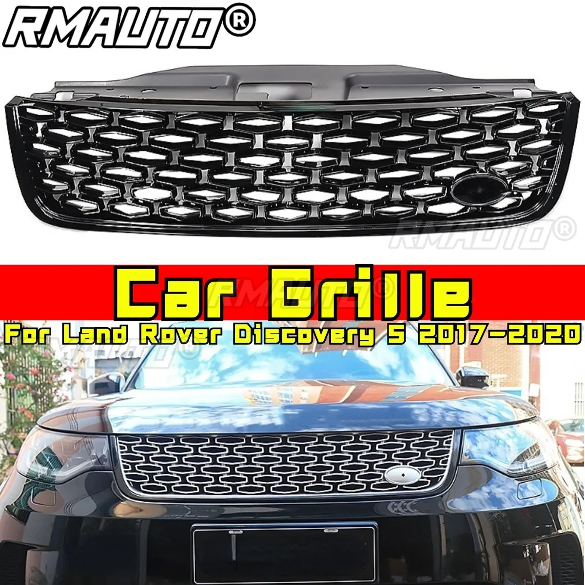 

Для Land Rover Discovery 5 2017-2020 Автомобильные аксессуары Автомобильная решетка Гоночные решетки Передний бампер Решетка Передняя решетка Автомобильная решетка Комплект кузова