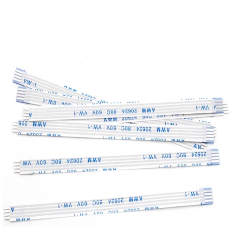10pcs Flat Flexible Cable Ffc Fpc Awm 20624 80c 60v Vw-1 Ffc-0.5mm 1.0mm 4/5/6/8/10/12/14/16/18/20/24/26/30 Pin view 3