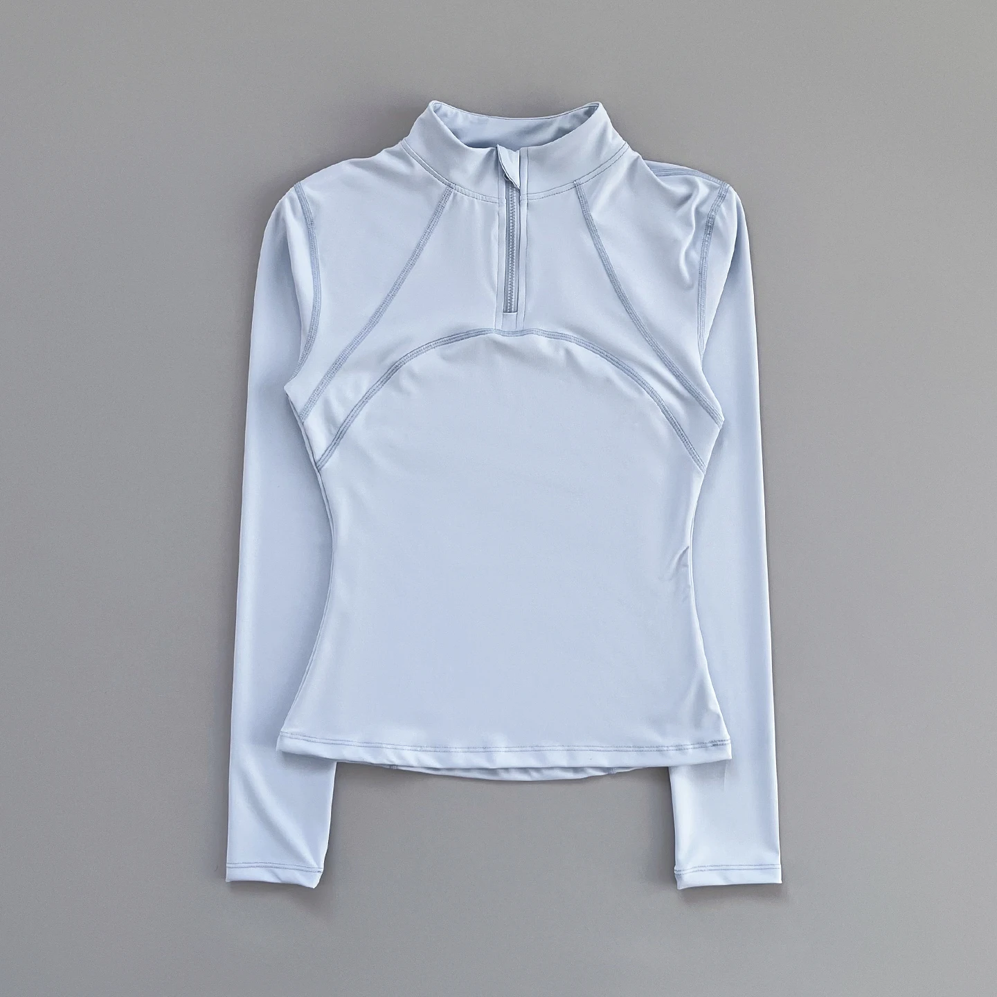 Camiseta Deportiva para Mujer, para Correr al Aire Libre, Primavera y Otoño, Nueva, para Yoga, con Media Cremallera, Ajustada, para Entrenamiento Físico, Manga Larga