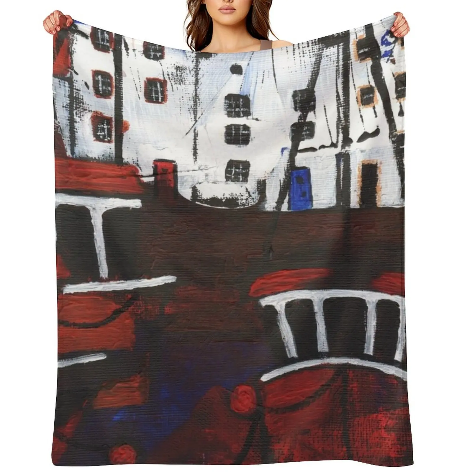 

In a Fife Harbour 3 Throw Blanket Travel Cute Soft Beds manga Blankets
