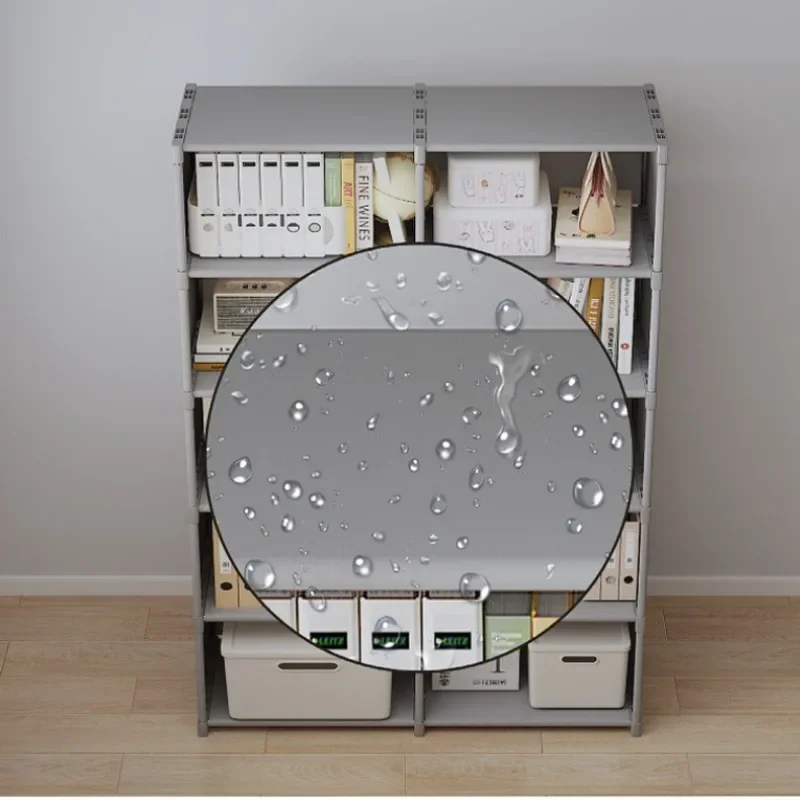 رف كتب متعدد الطبقات سهل التجميع، خزانة كتب لغرفة المعيشة، رف كتب لغرفة الدراسة، رف تخزين لغرفة النوم، خزانة ألعاب أشتات