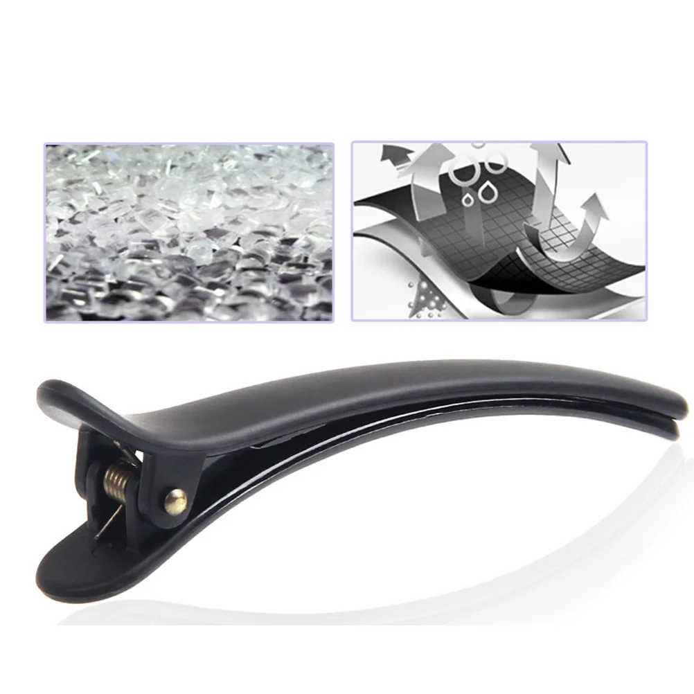 

12pcs Black Hair Clips 4.9 Cm Beak Design For Long Hold Salon Bathroom Use Hairpins Barrettes Clamps Headwear