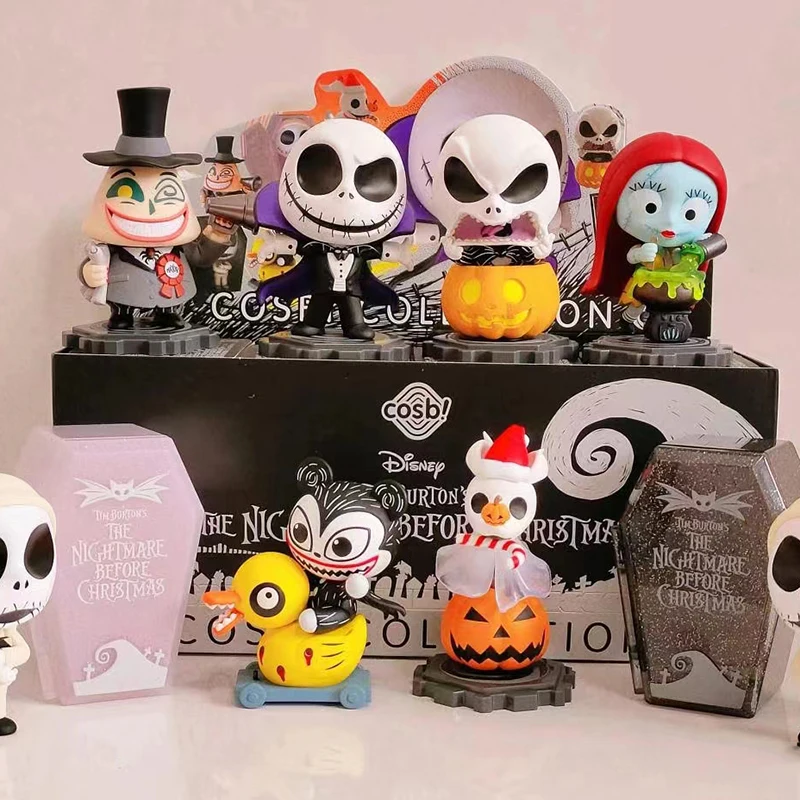 

Hot Toys Surprise Box The Nightmare Before Christmas Part 2 Blind Box Guess Handmade Ornaments Funny Doll Halloween Girl Gift