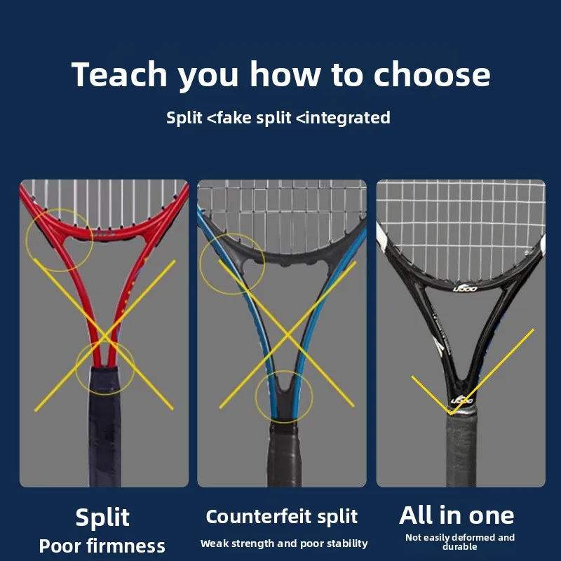 تنس من ألياف الكربون مدمجة خفيفة للغاية مفردة ومزدوجة احترافية للتنس Laidu فرنسي أصلي