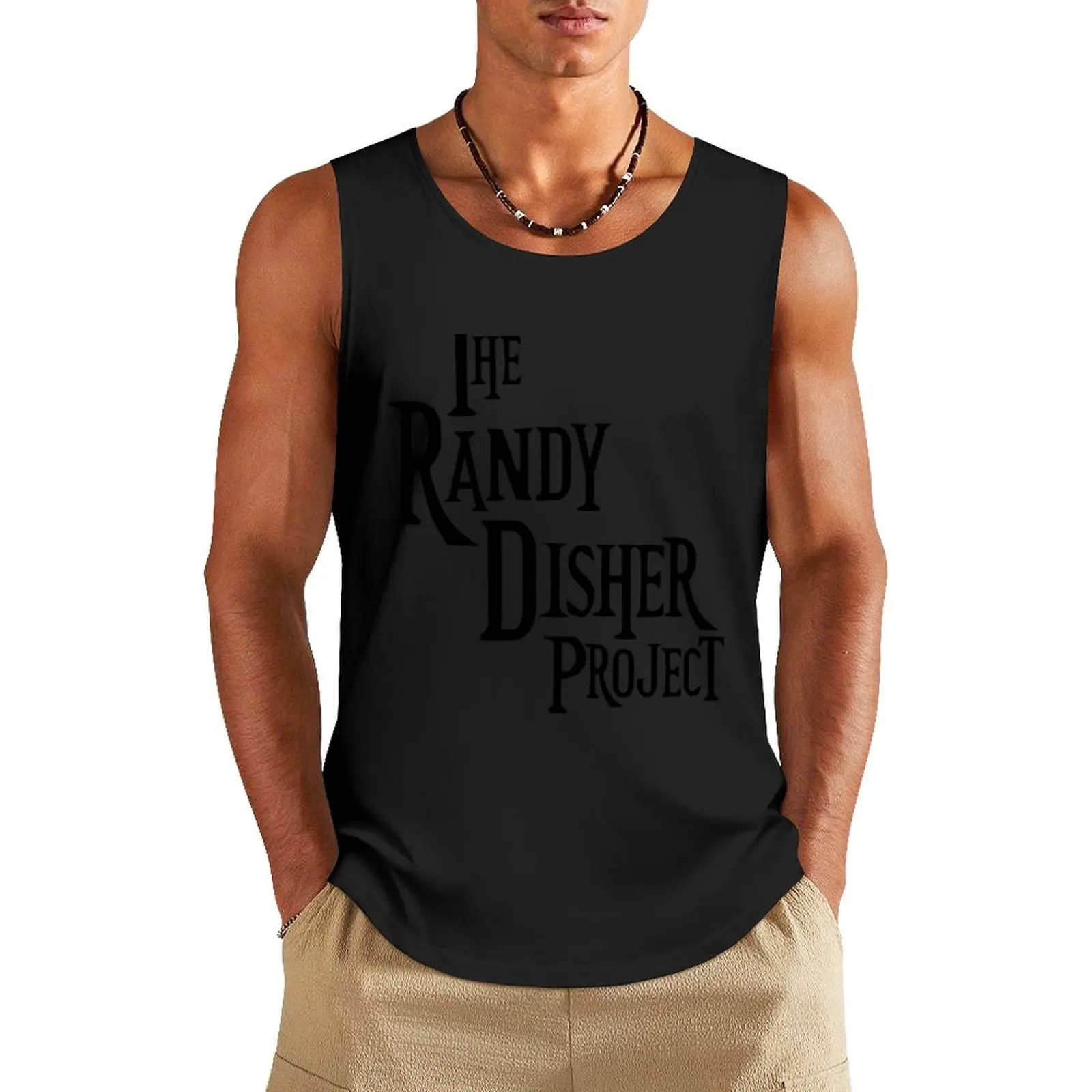 Randy Disher Project Tank Top Men's gym Bodybuilding shirt Men's t shirt cute tops