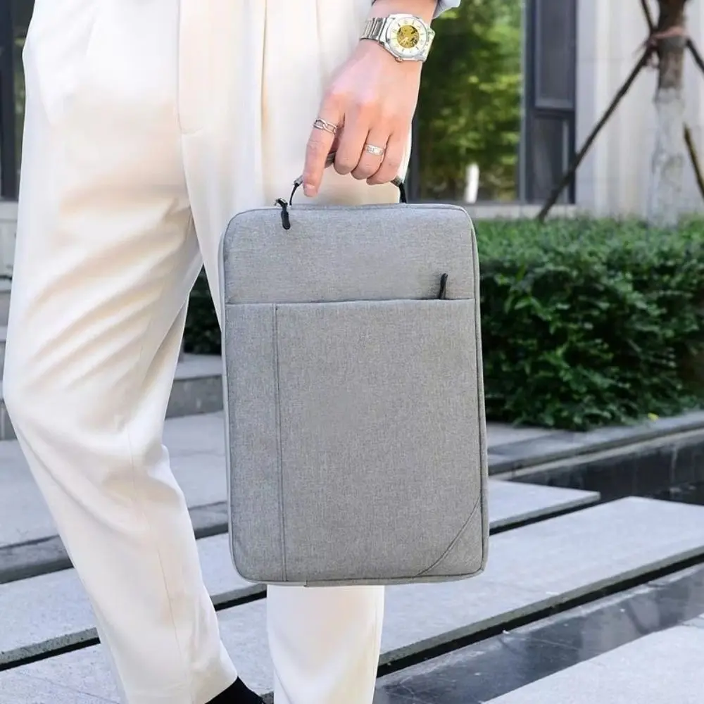 11 13 15 inch Oxford Cloth Laptop Bag Vertical Waterproof Notebook Computer Cover Wear-resistant Multiple Pockets Laptop Handbag