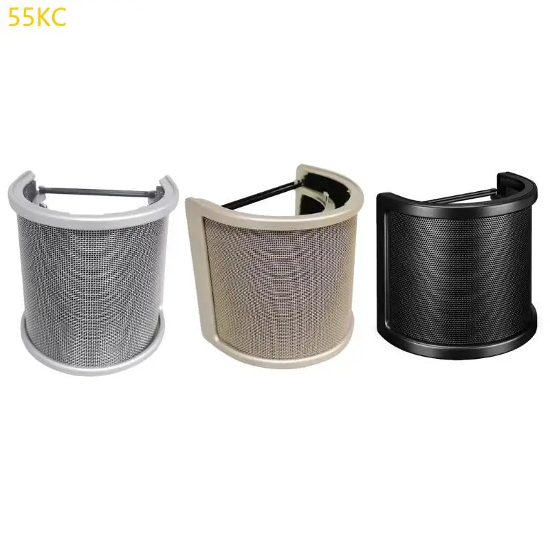 Filtro população 55kc Tela popping Microphone com Microfone Microfone Microfone Popping Shield Windscreen para gravar