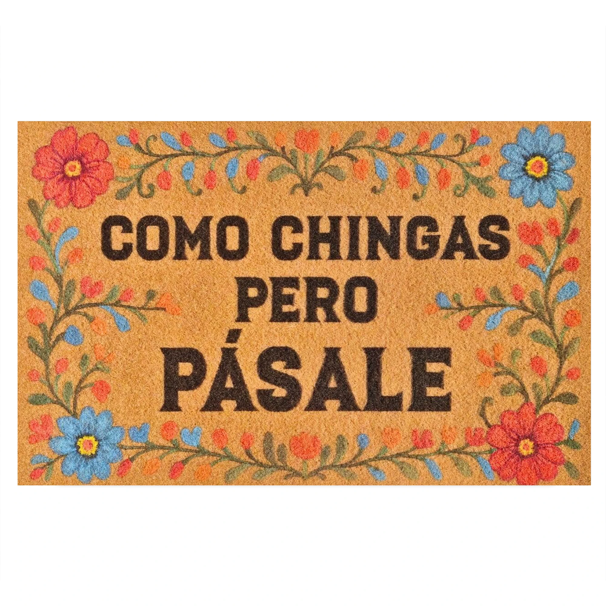 

Como Chingas Pero Pásale Doormat Rubber Non-Slip Funny Spanish Front Door Mats for Entryway Floor Mat Indoor Floor Kitchen Rugs