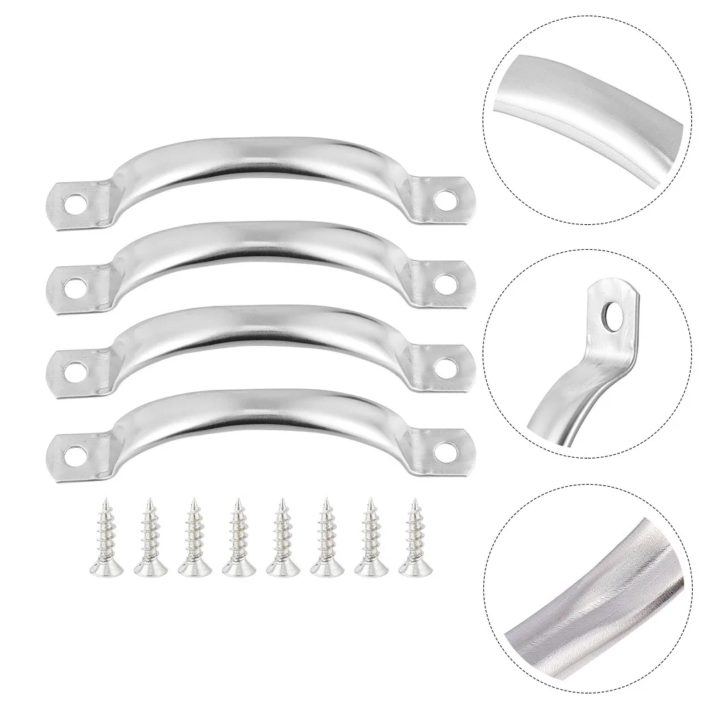 

20Pcs Stainless Steel Handles Furniture Drawer Knobs Durable Wardrobe Grips Cupboard Silver Stainless Steel Handles