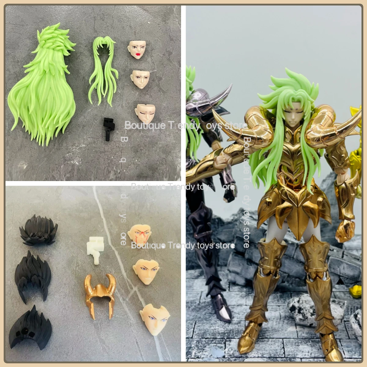 

LC Stars Hades Мифология Овен Шион Козерог Голова Скульптура Набор аксессуаров Аниме Фигурка Запасная часть Коллекция экшн-фигурок