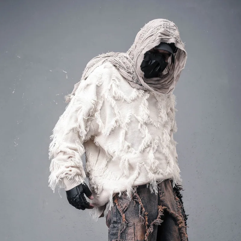 HKSH Autunno Inverno Nuovo Uomo Waste Land Style Moda Nappa Jacquard Design Maglione lavorato a maglia Trendy Nicchia Casual Pullover HK13383