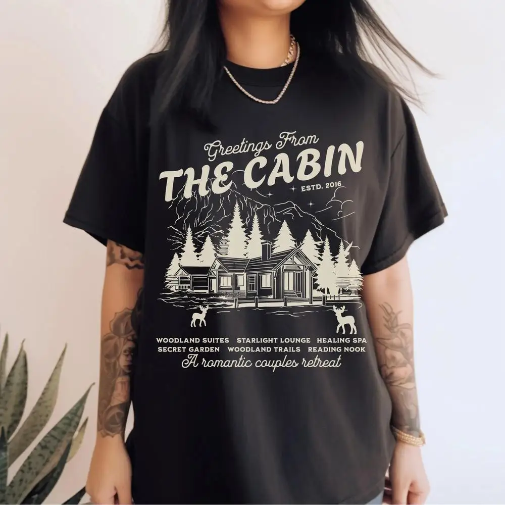 تي شيرت نسائي قطني قميص ممثل المقصورة قميص مرخص SJM Merch قميص Crescent City Merch تي شيرت Rhysand Feyre Romantasy Book Tshirt