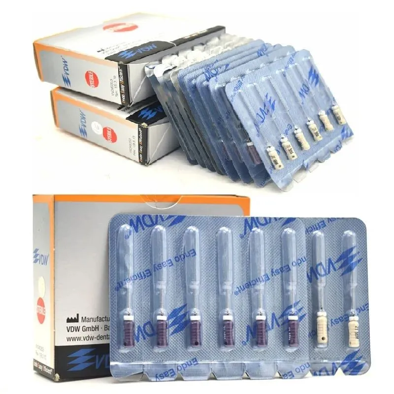 5Packs STERILE VDW C-PILOT Endodontic Files for Root Canal Therapy - 25mm Length, Sizes 6#, 8#, 10#, 12#, 15#