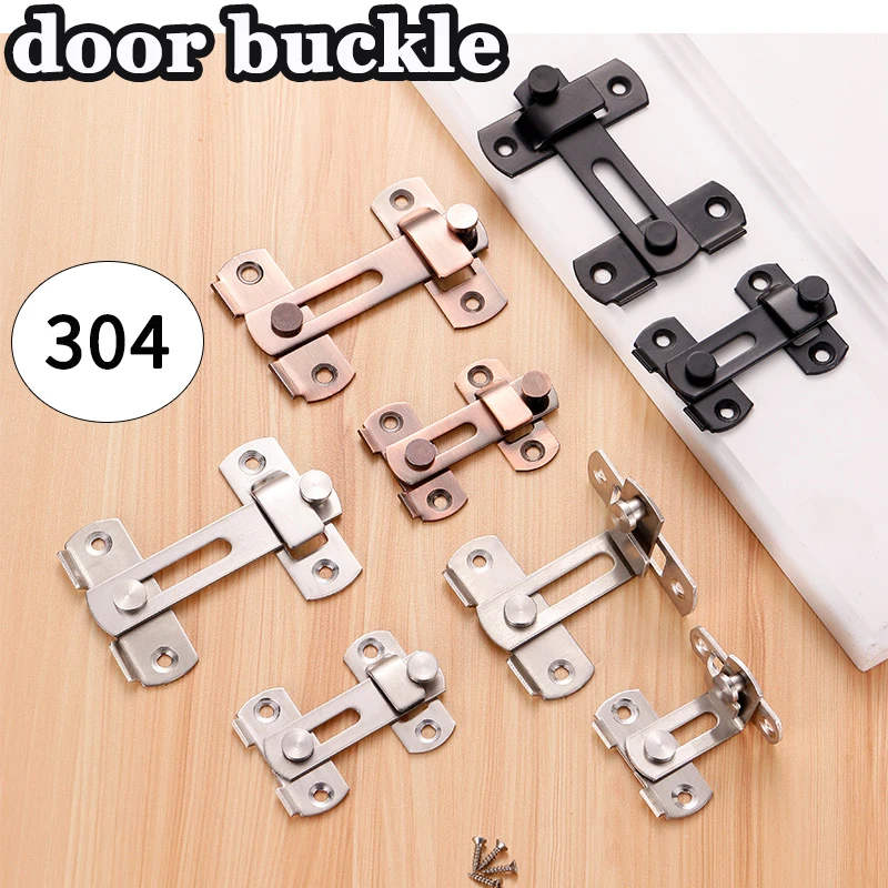 1 Bộ Chốt Cửa Ổ Khóa Trượt Cổng Chốt Cửa Khóa Thép Không Gỉ 304 An Toàn Cửa Bolt Khóa Chốt Khóa Cửa Sổ nhà Phần Cứng