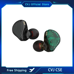 CVJ CSE IEM Headset Hybrid Drive Wired Earphones 2 Pin In Ear Headphones 3.5mm Plug Monitor HIFI Earbuds High Sound Quality