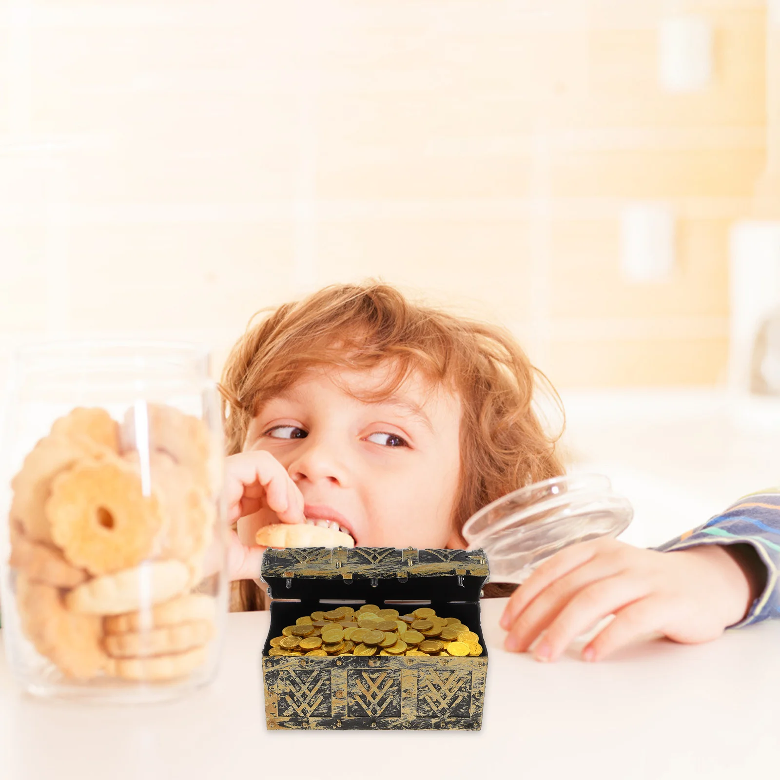 

10Pcs Pirate Treasure Boxes Durable Kids Keepsake Storage Chests Kid Treasure Box Pirate Box for Kids