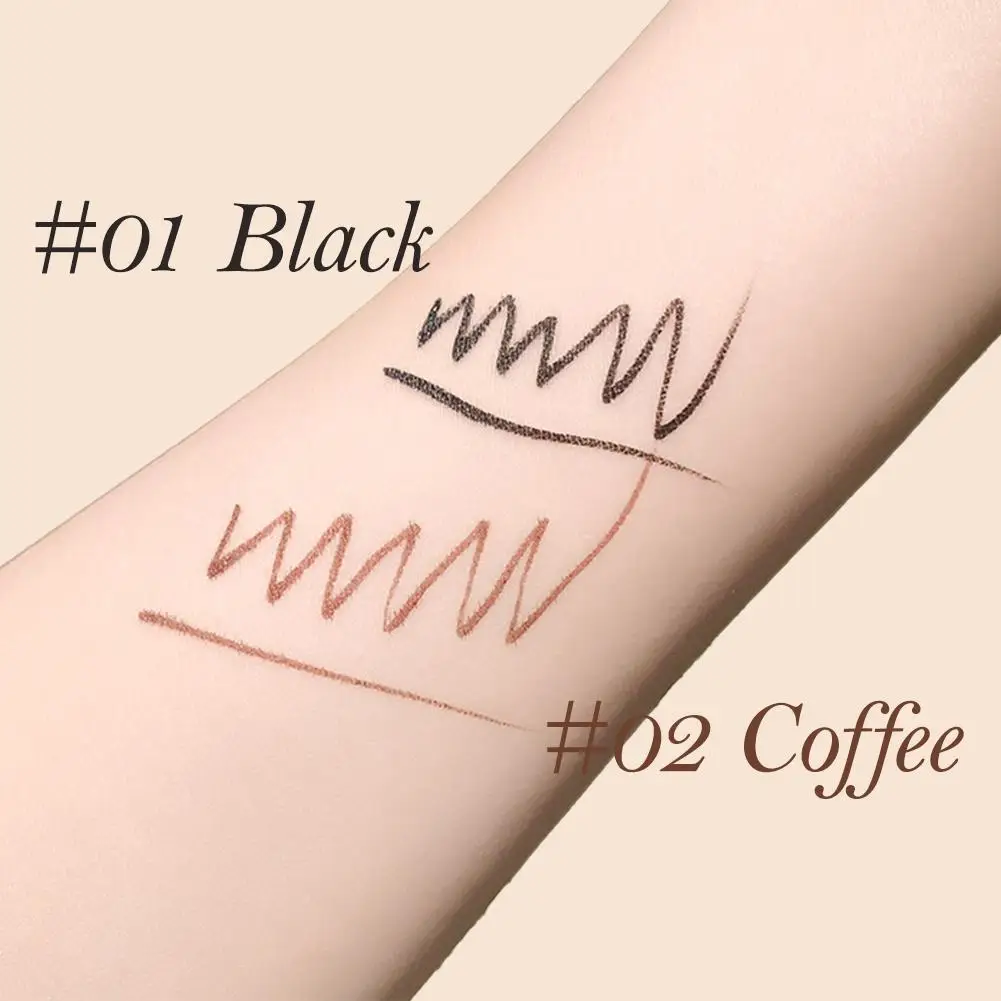 Black Liquid Eyeliner Natural Smooth Eye Liner Pencil Waterproof Quick Drying Not Bloom Natural Eyeliner Eye Cosmetics