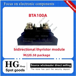 BTA100A bidirectional thyristor module BTA40A 50A 60A 80A Withstand voltage 1000V small high-power spot welding machine M220.58