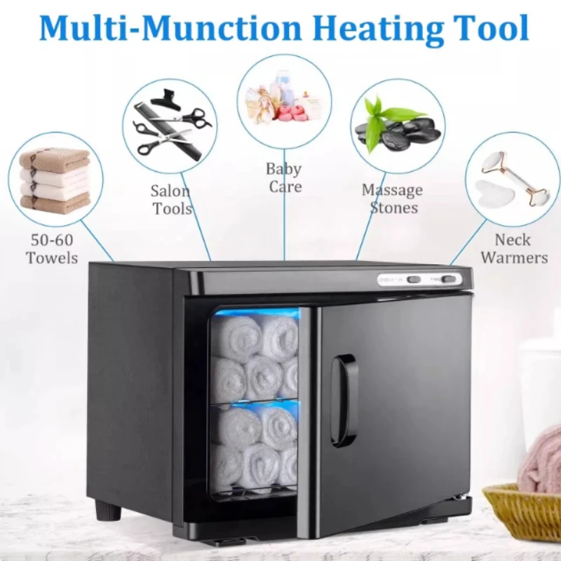 Salon beauty shop high temperature hot compress steam wet towel heating disinfection cabinet small hot towel machine
