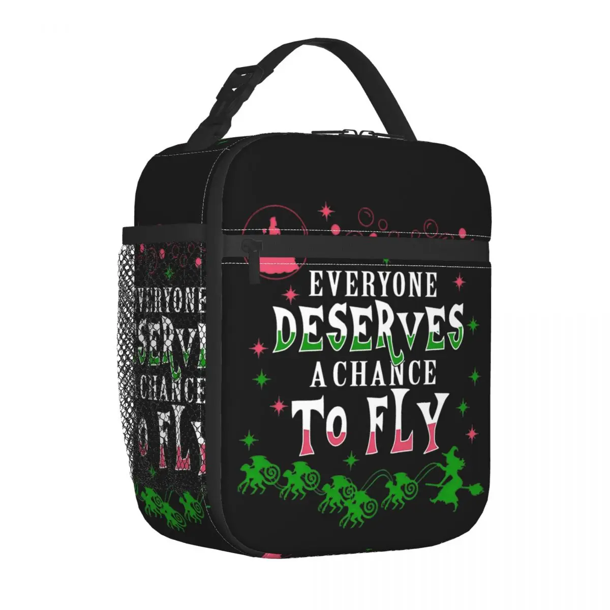 Chance To Fly Insulated Lunch Bags Cooler Bag  Lunch Container Wicked Large Tote Lunch Box Men Women College Picnic