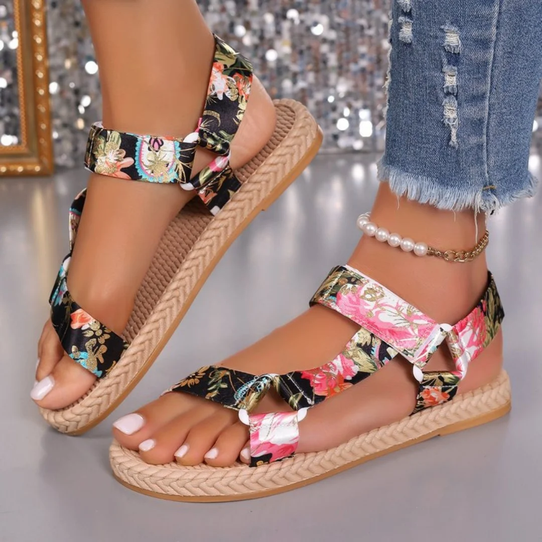 Women's Sandals 2025 Summer New Hemp Rope Platform Footwear Ladies Beach Casual Sandals Comfortable Ethnic Style Shoes for Women