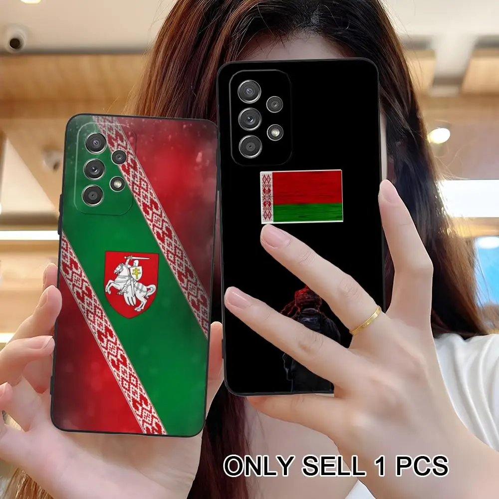 Belarus Flag Phone Case for Samsung Galaxy A57 56 55 54 53 52 51 37 36 35 34 33 32 31 5G Soft TPU Shockproof Cover