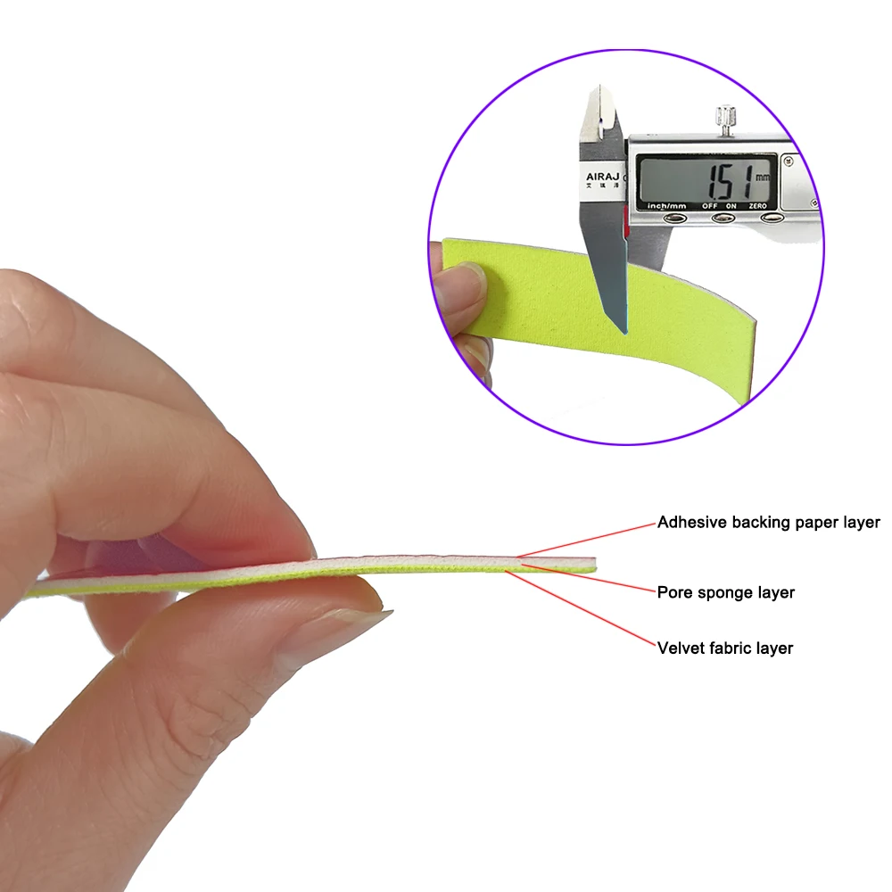 3cm*15m Soft Felt Cloth Edge for Vinyl Squeegee Car Wrap Window Tint Tool No Scratch Protect Buffer Patch Self Adhesive Edge