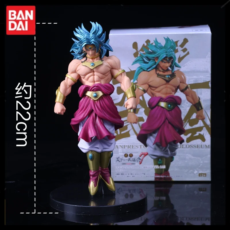 22cm Bandai Dragon Ball Anime Figure Super Saiyan Broli Standing Position Model Pvc Figure Collection Christma Toys Present