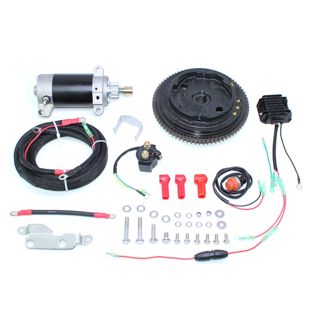 

Деталь подвесного мотора для Yamaha 4-тактный 20-лошадиный подвесной мотор модифицированный Электрический стартовый комплект F20 Электрический стартовый комплект