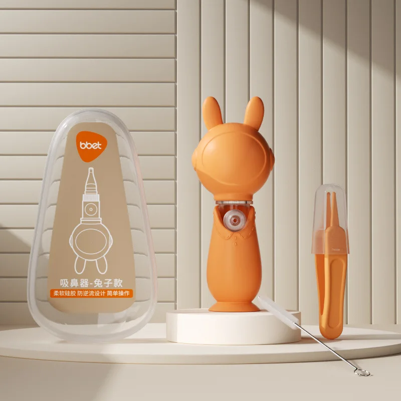 

Baby Nasal Aspirator - Newborn Infant Nasal Congestion Relief, Soft-Tip Anti-Poke Safe Snot Cleaner, Gentle Mucus Remover