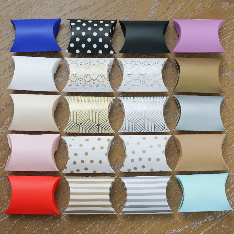 50/100 SZTUK Pudełka na cukierki z papieru pakowego Opakowanie na prezenty Impreza weselna Ulubione akcesoria do majsterkowania Dekoracja Baby Shower