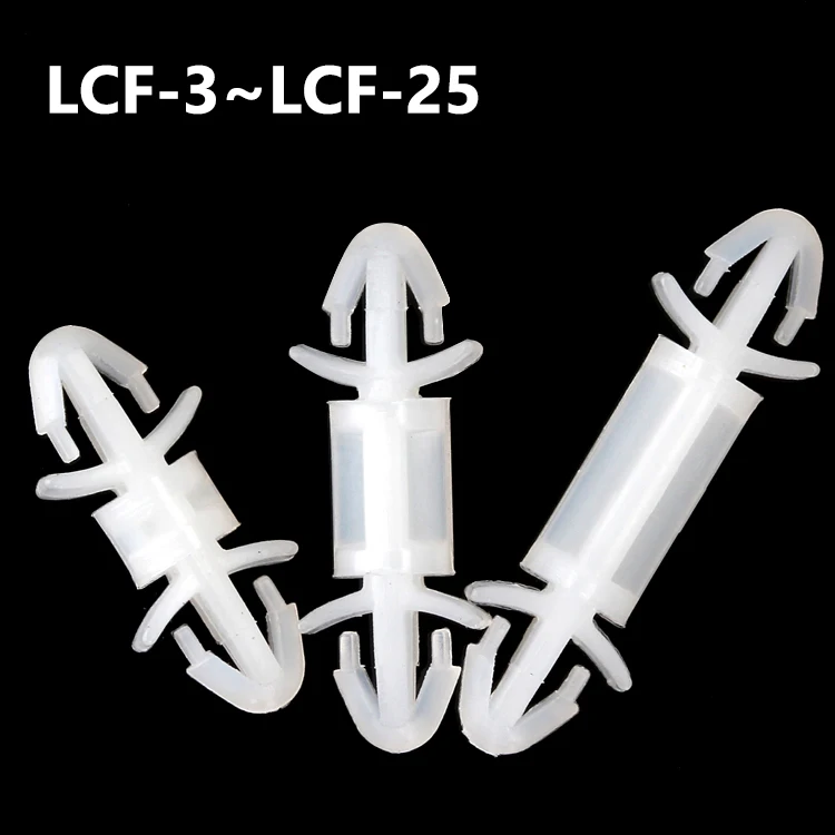 LCF Series Nylon PCB Spacers LCF-3-LCF-25 Double End Snap-in Standoffs Insulated Circuit Board Supports for Electronics DIY