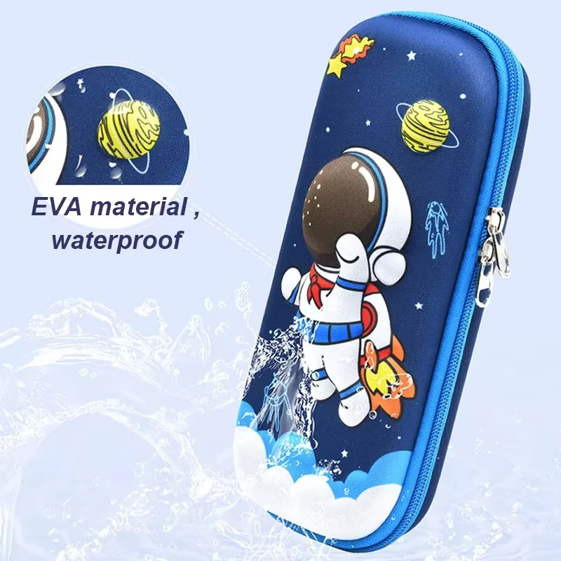 Kawaii 3D Pencil Case Unicorn EVA Large Capacity Waterproof Light Pencil Box for Student School Supply Stationery bag image 5