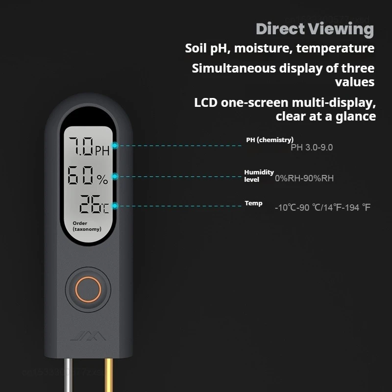 Xiaomi JIMIHOME اختبار التربة قياس PH الرطوبة الرطوبة المغذيات LED عرض البستنة الاستشعار داخلي في الهواء الطلق لحديقة الحديقة