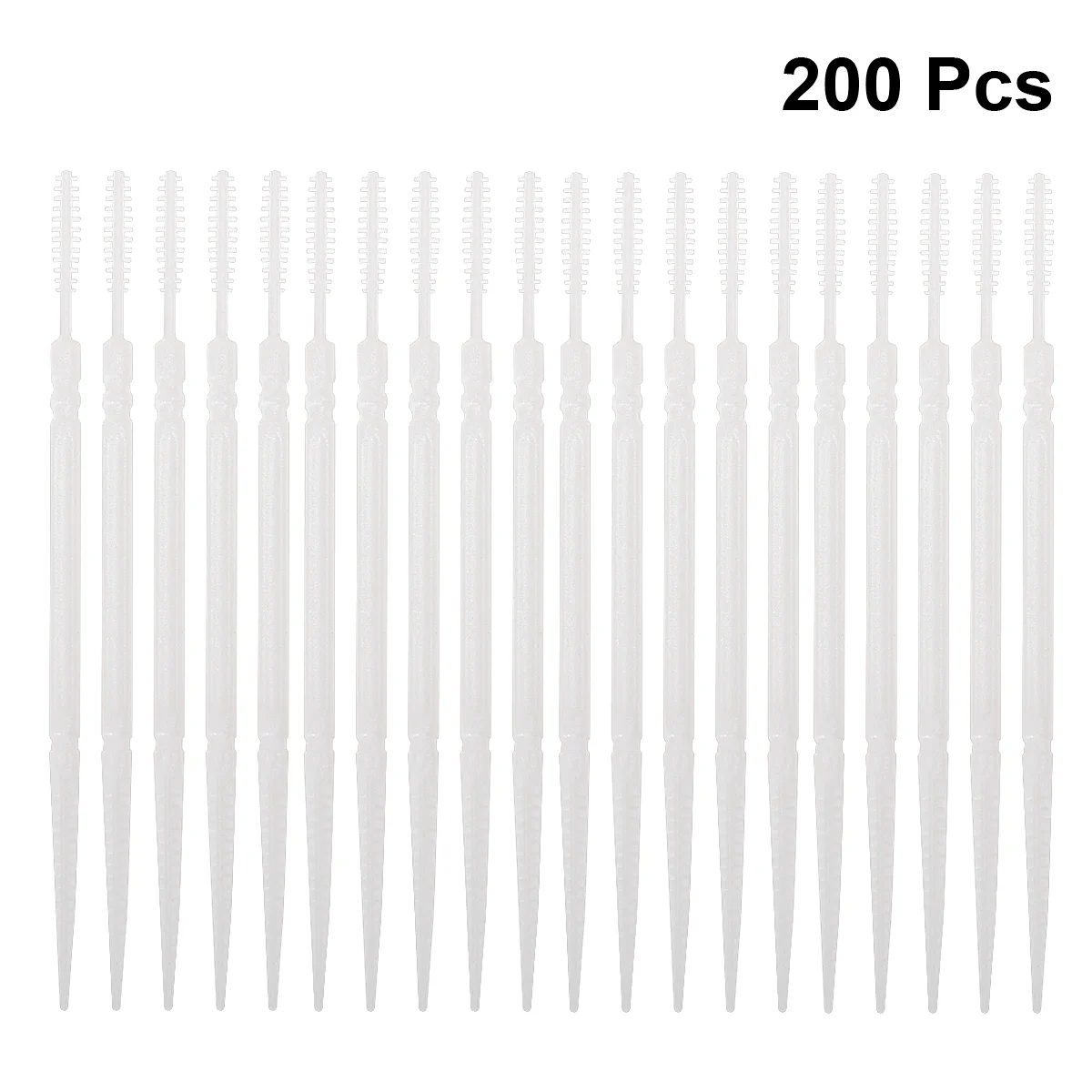 

200 Pcs Interdental Brush Toothpick Cleaners Floss Double Head Travel Toothbrush