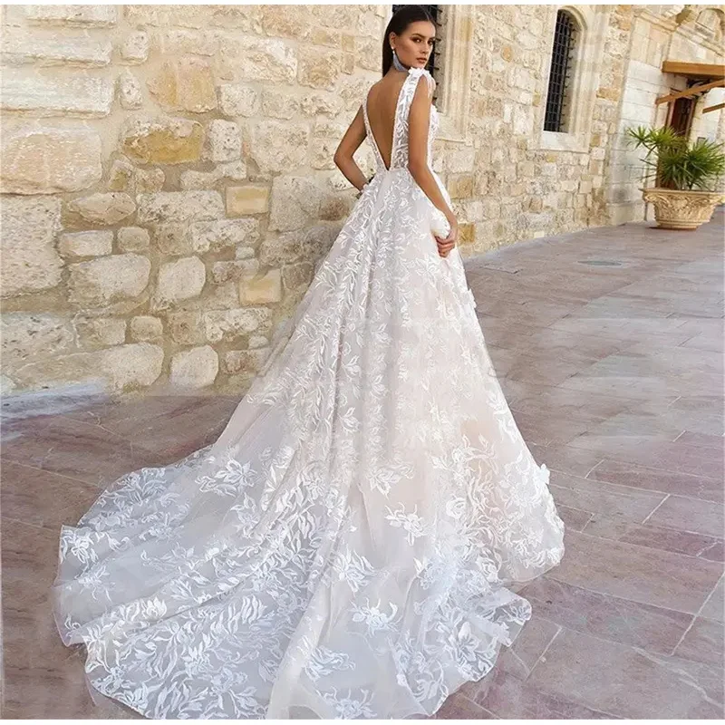 Wedding Party Dress White Lace Prom Dresses for Formal Occasions Robe De Soiree Femmes Evening Gown Ball Gowns Long Customized