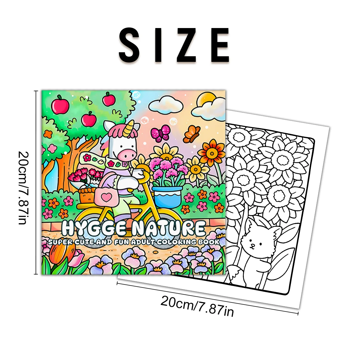 HYGGE NATURE: Coloring Book for Adults Featuring Cute Cozy Daily Activities for Relaxation (Cozy SUPER CUTE AND FUN Drawing )