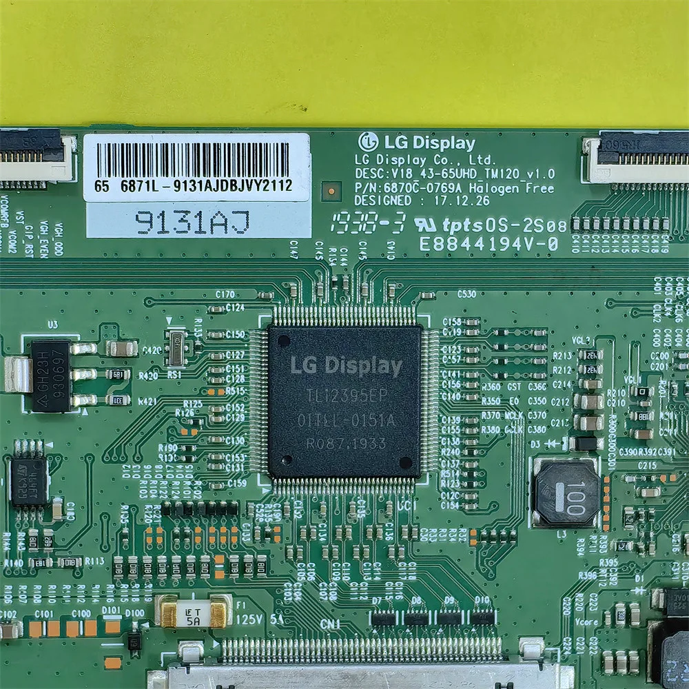 T-CON 로직 보드, 6870C-0769A, 6871L-9131A, 6871L-6005A, 65 인치 R125 65UA3A63DB 65U2963DB, LUX0165003/01 65PFL5604/F7