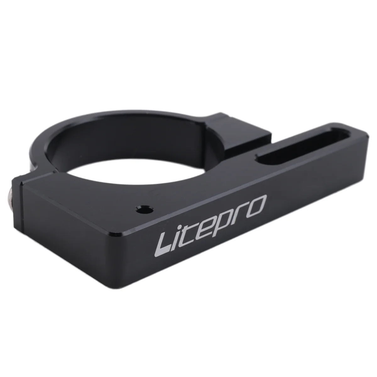 ABST  Sp8 Folding Bike Front Derailleur Adapter Conversion Mounting Base 40mm Clamp Ring BMX Cycling Parts black