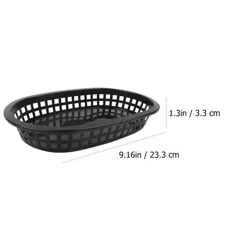 Food Baskets For Basket Serving Fast Restaurant Plastic Supplies Fry Hot Dog Trays Reusable Fruit Liners Tray Kitchen Ervice