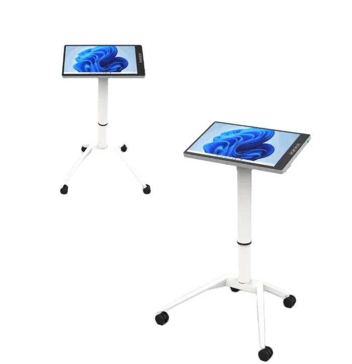 Screen Rolling Laptop Desk Height Adjustable Touch ScreenTables 24inch Touch ST-400 Mobile Lectern