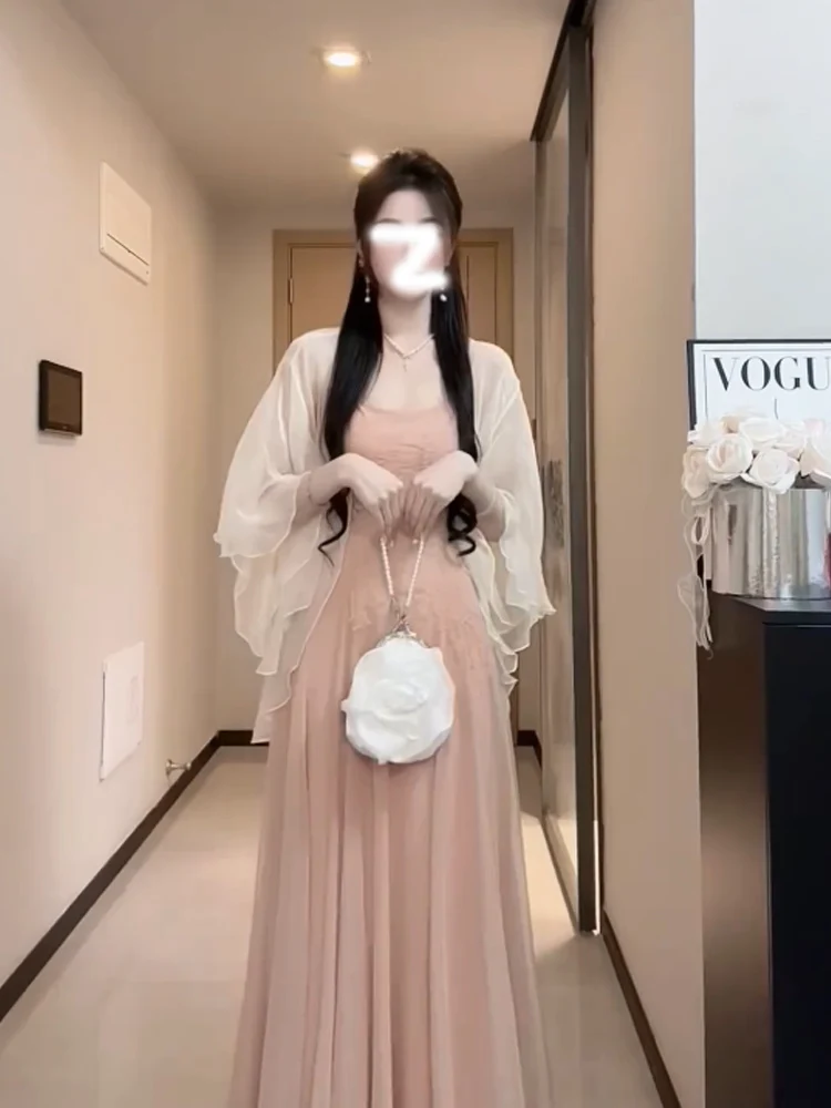 

Ультра-легкий шелковый кардиган-накидка для женщин: защита от солнца, тонкая вуаль, для кондиционированных помещений, с длинным рукавом, V-образный вырез