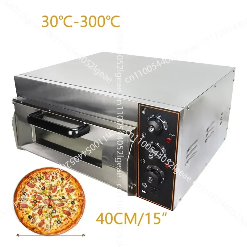Home Restaurant Kitchen Eco-friendly Electric Single Layer Pizza Oven Soybean Stainless Steel Bread Bakery