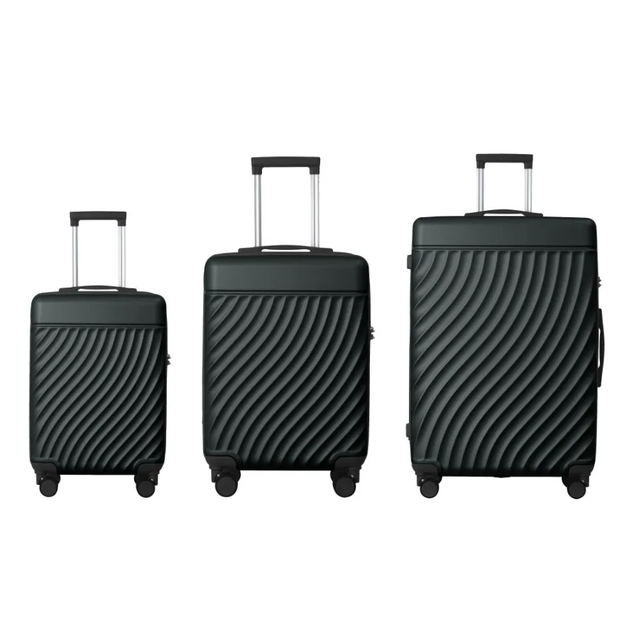 

Luggage Sets ABS Hardshell 3pcs Luggage Lightweight Durable Suitcase sets Spinner Wheels Suitcase with TSA Lock 20''24''28'' Av