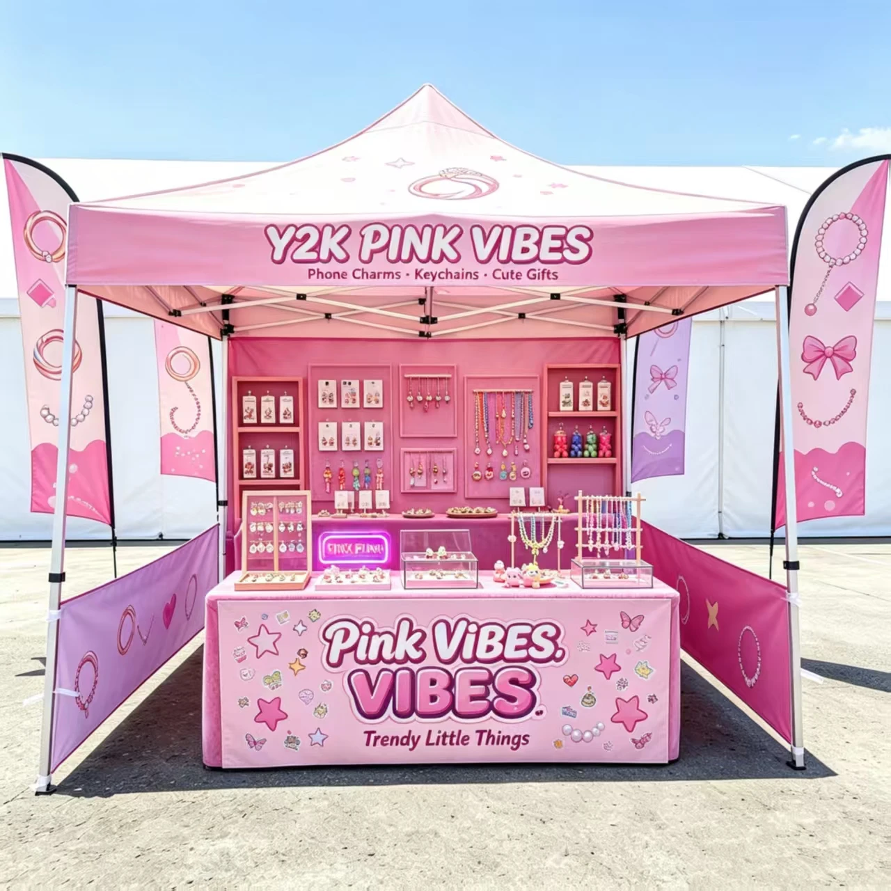 Custom Canopy Tent 10x10 Logo Personalized Pop Up Exhibition Marquee Vendor Business Trade Show Marketing Events Feather Flag