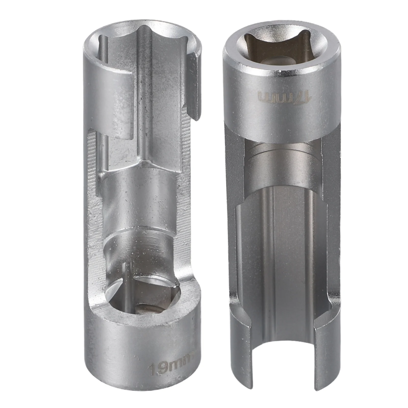 17mm 19mm Hexagonal Opening Diesel Fuel Injector Pipe Removal Sleeve Wrench Set For Hard To Reach Nuts And Bolts Socket Tools