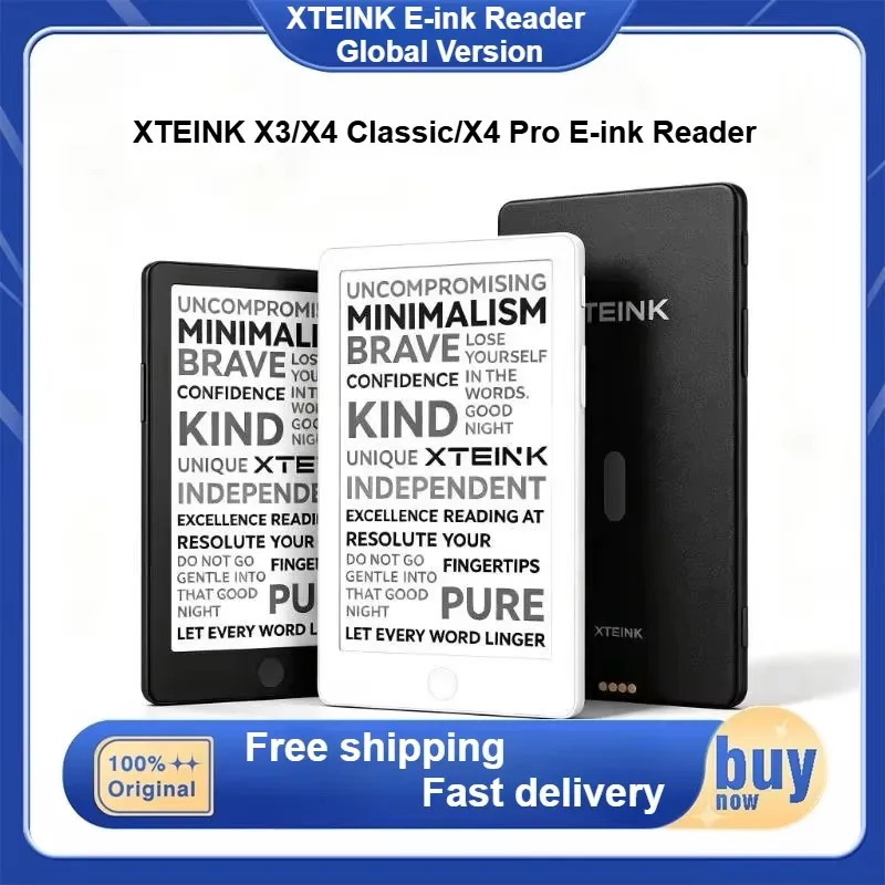 XTEINK X4Pro/X3/X4 Classic E-ink Reader Multiple File Transfer Methods Portable Eye Protection Ink Screen Pocket E-book Reader