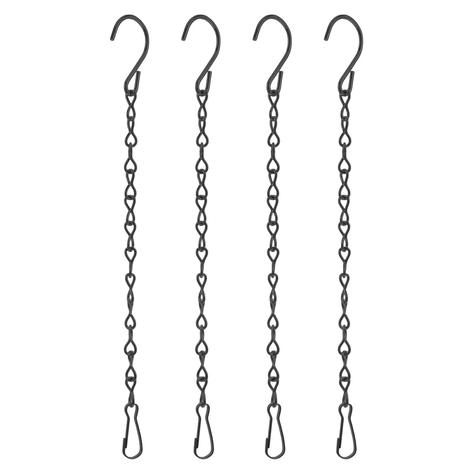 4Pcs Stainless Steel Hanging Basket Chain with S Hooks for Flowerpots Bird Feeders Wind Chimes Lanterns and Hanging Plants