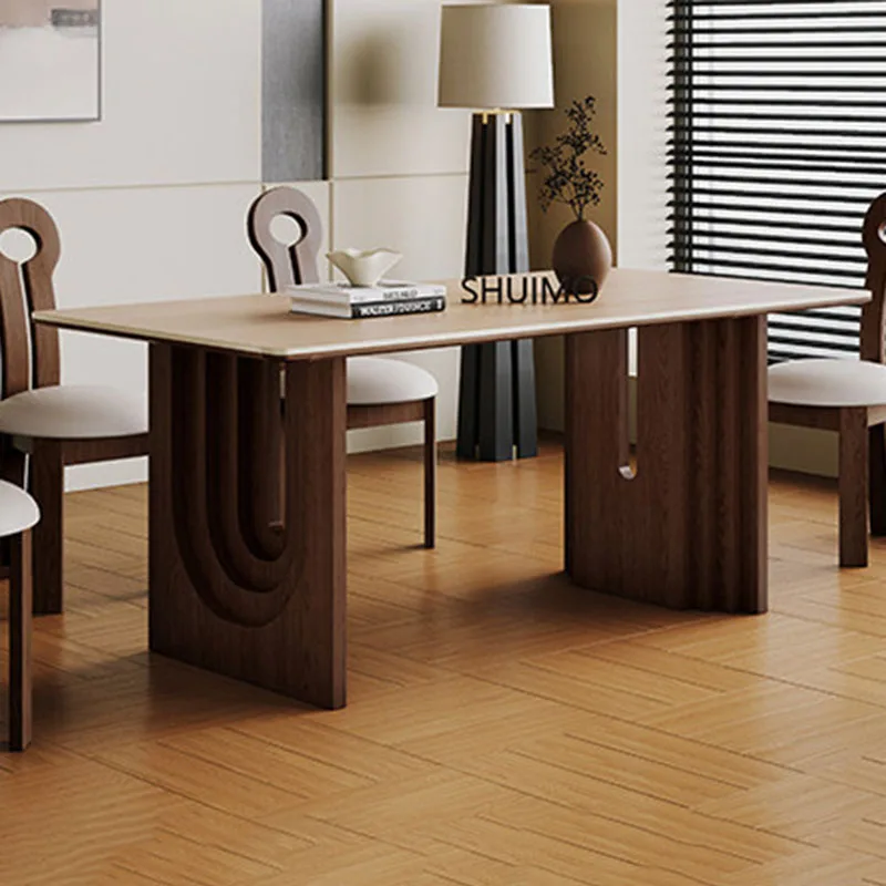 Nordic Luxury Dining Table Modern Designer Lounge Corner Reception Kitchen Dining Table Restaurant Salon Muebles Home Furniture