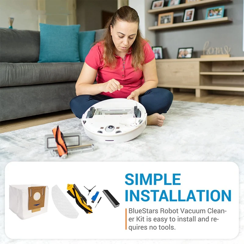 Accesorios de repuesto para Robot aspirador ECOVACS DEEBOT T8 T8 AIVI T8 MAX N8 Pro N8 Pro + Yeedi Vac/Yeedi Vac Max, 1 Juego